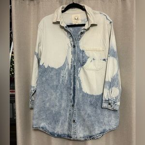 Fantastic Fawn Bleached Button Down